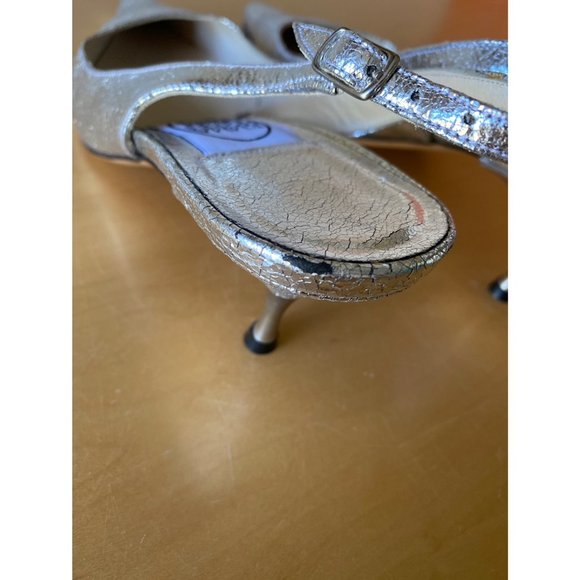 Emma Hope's Silver Slingback Shoes EU 37.5 - Picture 7 of 7